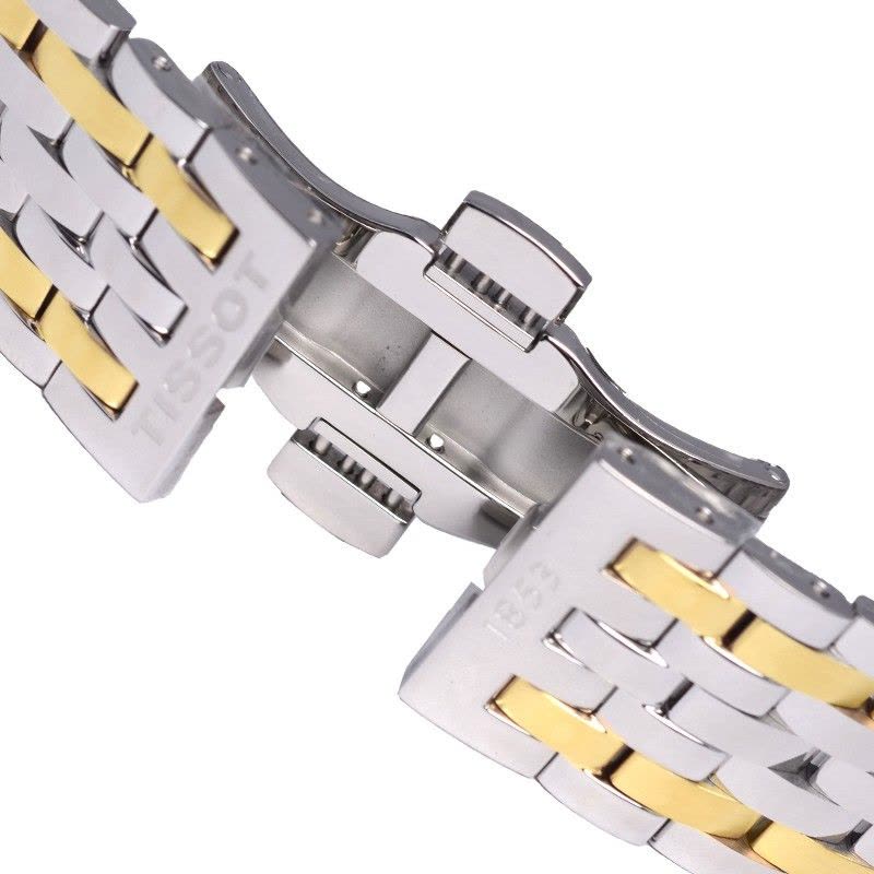 天梭(TISSOT)唯意系列间金钢带男士自动机械手表T038.430.22.037.00图片