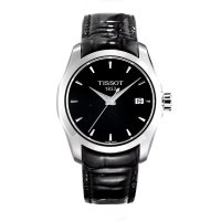 天梭(TISSOT)库图系列石英女表女士真皮皮革手表 T035.210.16.051.00