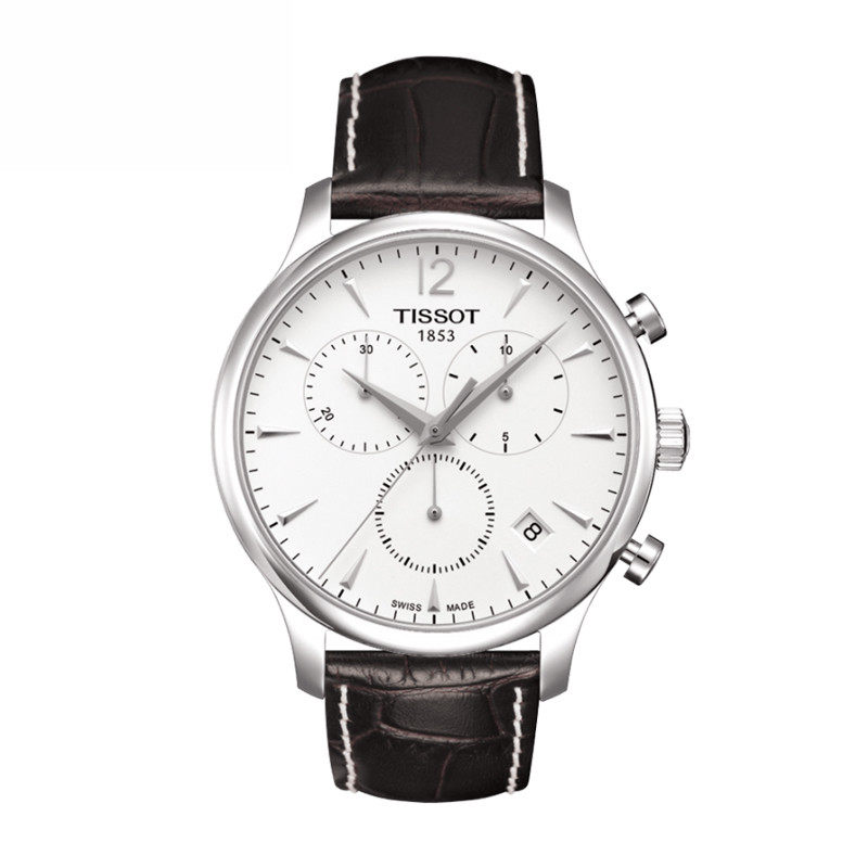 天梭(TISSOT)俊雅系列三眼计时石英男士手表T063.617.16.037.00