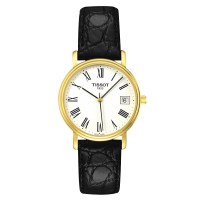 天梭(TISSOT)心意系列男士真皮皮革手表石英手表T52.5.421.13