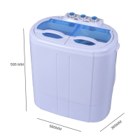 澳柯玛(AUCMA)XPB25-8518 2.5公斤 半自动 双缸双桶 小型迷你家用洗衣机（蓝色）