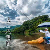 本汀羽川丽鱼竿钓鱼竿碳素台钓竿手竿中通竿超轻硬4.5 5.4米渔具
