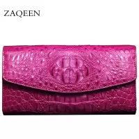 ZAQEEN新品头部皮女士钱包 三折长款 时尚多色可选