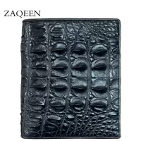 ZAQEEN脊背皮短款钱包男 时尚休闲立体感卡包