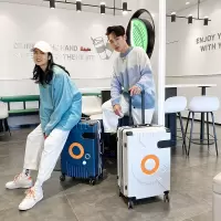 MKJ时尚网红新款行李箱大容量铝框拉杆箱万向轮登机箱20寸24寸旅行箱学院风大学生2022新款