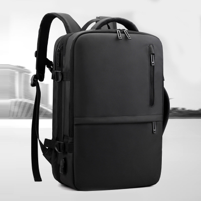 MKJ欧美时尚男双肩包 多层大容量旅行包通勤双肩包多功能电脑包户外背包