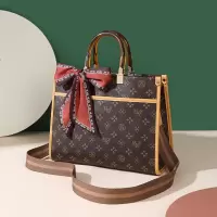 MKJ包包女2023新款女士百搭托特包单肩斜跨包bag时尚潮宽肩带手提包