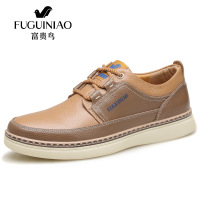 富贵鸟2016秋季新款休闲皮鞋男士休闲鞋男鞋豆豆鞋 A646010