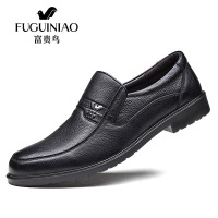 富贵鸟男鞋男士皮鞋男英伦商务正装皮鞋套脚懒人圆头爸爸鞋子