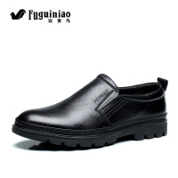 FGN/富贵鸟男鞋商务休闲皮鞋男士英伦低帮套脚皮鞋潮流男鞋
