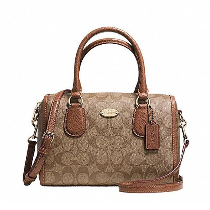 蔻驰coach女式单肩斜跨包波士顿手提包水桶包f34084