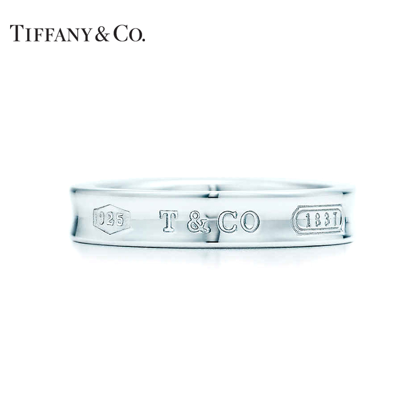 Tiffany1837系列：蒂芙尼 925银 1837系列男女通款窄版戒指 6号