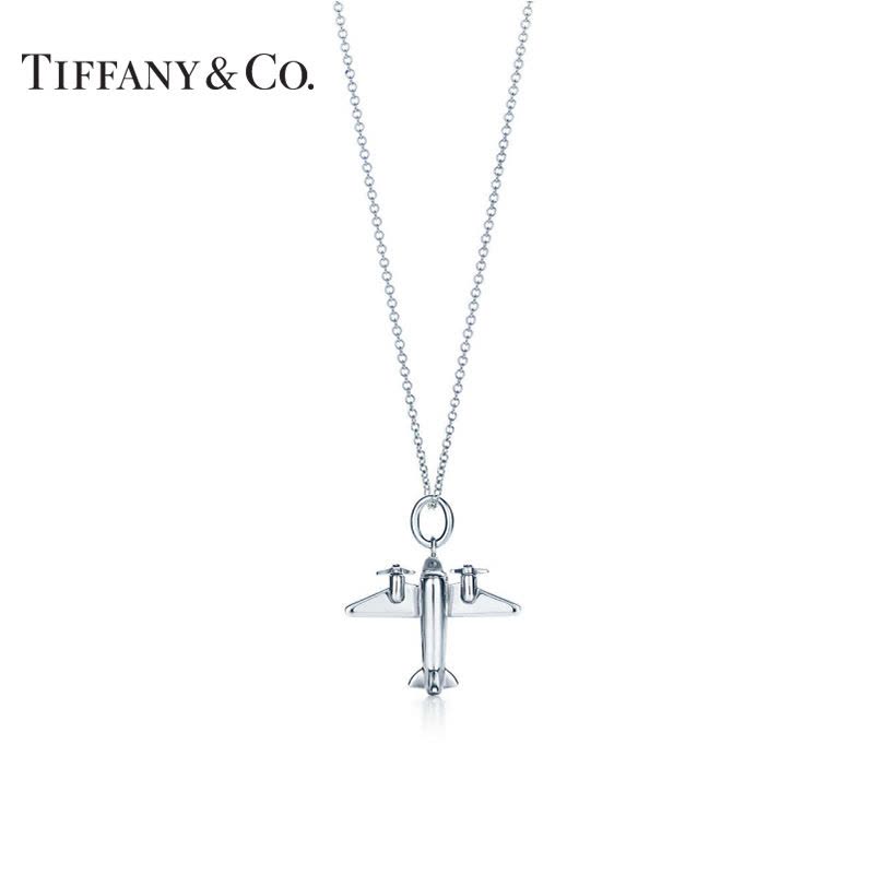 蒂芙尼：Tiffany 时尚 小飞机造型 吊坠 银色图片