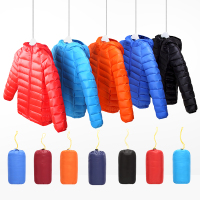 儿童羽绒服轻薄款中小童连帽外套2016新款秋冬童装羽绒服男童女童