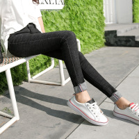 实拍707#春款大码韩版牛仔裤女九分小脚裤弹力显瘦学生铅笔长裤潮NRJ508C 707