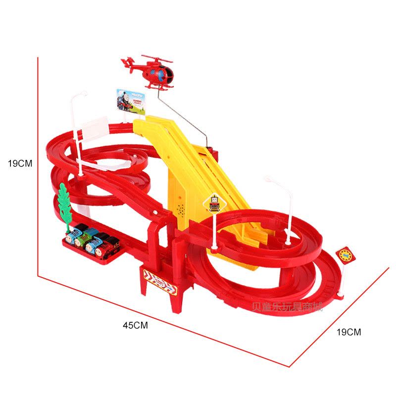 托马斯小火车 新款飞跃轨道车儿童电动玩具音乐可开关带四个火车头图片