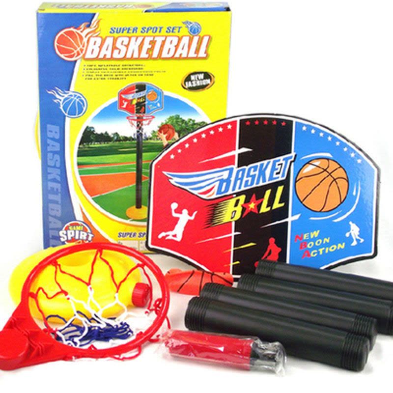 儿童篮球架可升降 男女宝宝室内室外篮球投篮体育玩具塑料图片