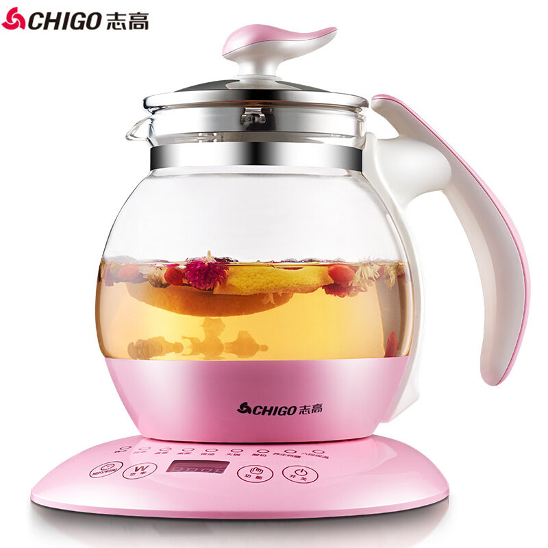 志高（CHIGO）S1822 养生壶1.8L 多功能 全自动中药壶分体电煎药壶煮茶壶 粉色
