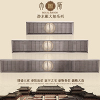 潜水艇卫生间淋浴304不锈钢防臭大排水量流量加长方形大号地漏
