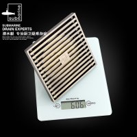 潜水艇卫生间淋浴室卫浴防臭dn11075管12*12cm大号口径地漏