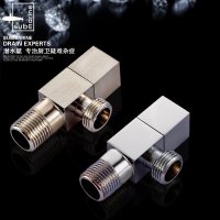 潜水艇加厚冷热水龙头马桶4分快开进水三角阀门八字阀止水阀