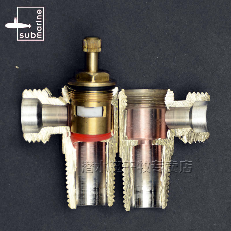 潜水艇三分角阀西门子洗衣机热水器欧/国标3/4/6分单冷水龙头