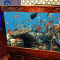 AODESI 奥德斯中式梅兰竹菊实木鱼缸 龙鱼缸1.2米1.5米1.8米2米2.2米水族箱 定制鱼缸 底部过滤系统鱼缸