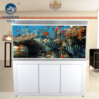 AODESI 奥德斯 超白鱼缸 生态底滤金晶玻璃中大型水族箱1.2/1.5/1.8/2米定制订做