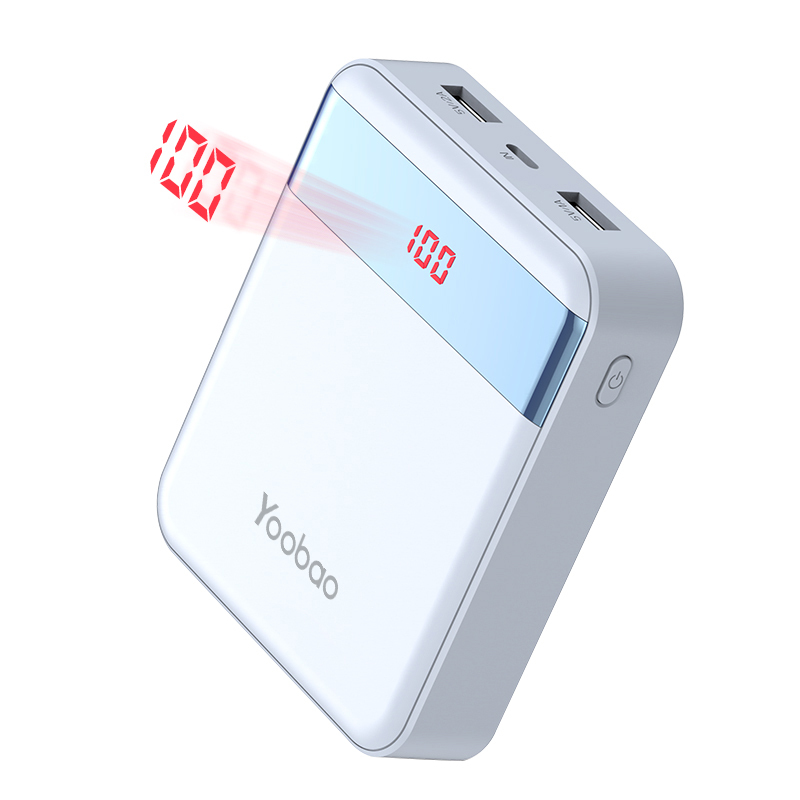 yoobao羽博可爱充电宝10000毫安小巧LED显示手机通用轻薄快速移动电源