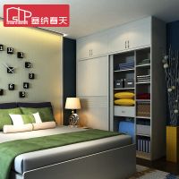 塞纳春天衣柜壁柜移门定制组合衣柜现代简约整体大衣柜衣橱 推拉门衣柜