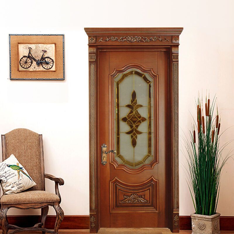塞纳春天木门欧式古典实木造型门室内套装门烤漆房门卧室门型号005