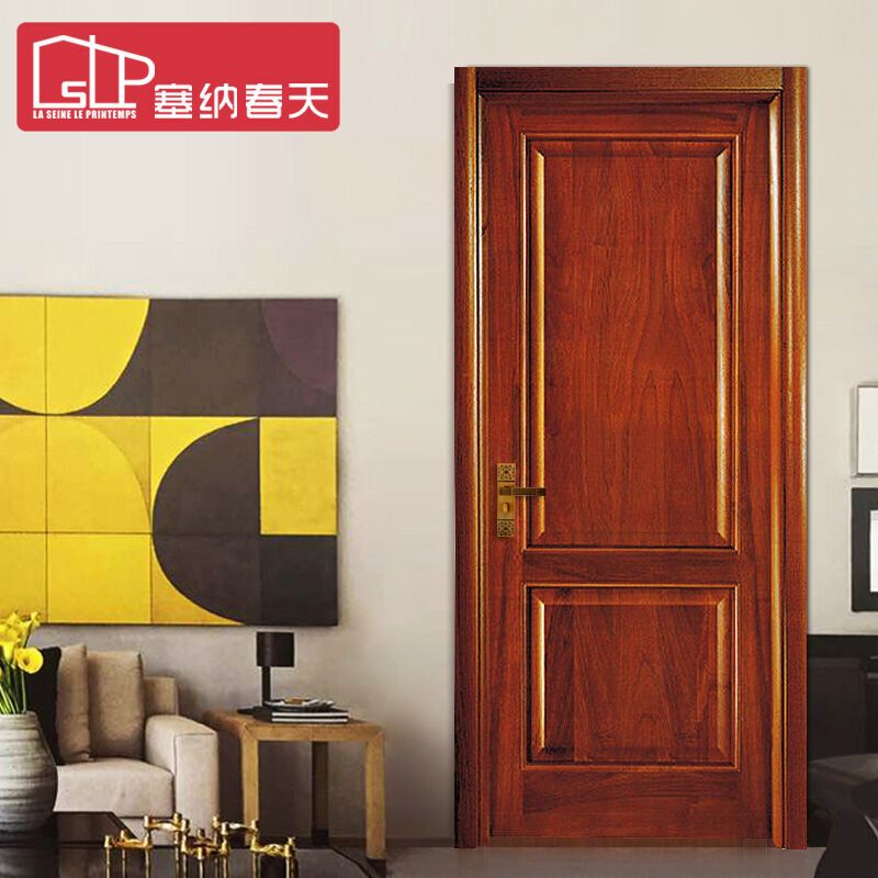 塞纳春天实木门造型门室内套装门实木复合烤漆房门卧室门型号051