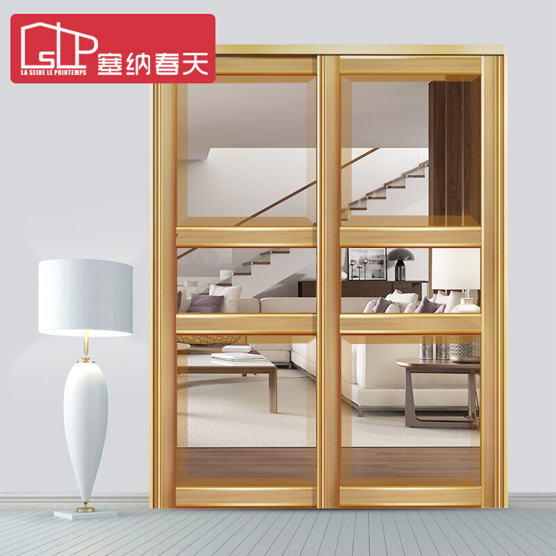 塞纳春天定制推拉门钛镁合金移门 厨房阳台推拉门厨卫门阳台玻璃门隔断门2401
