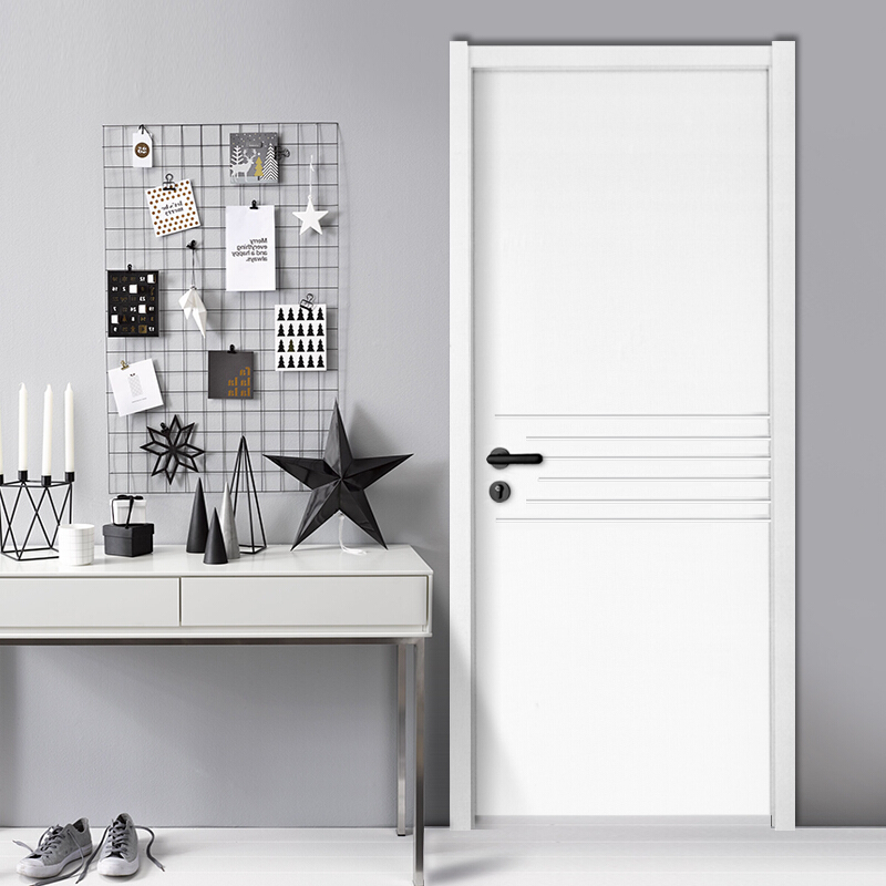 塞纳春天木门室内门定制房门套装门实木复合门烤漆卧室门290