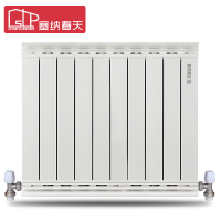塞纳春天暖气片 75*75不熏墙家用水暖散热器 300mm中心距