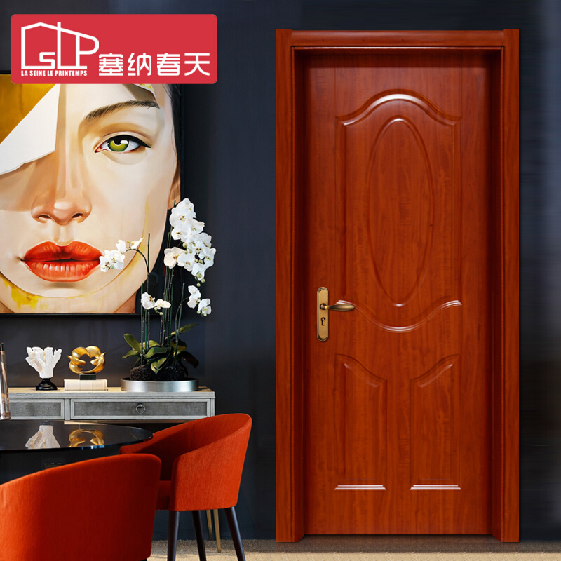 塞纳春天木门室内门套装门实木复合烤漆门房门卧室门型号190