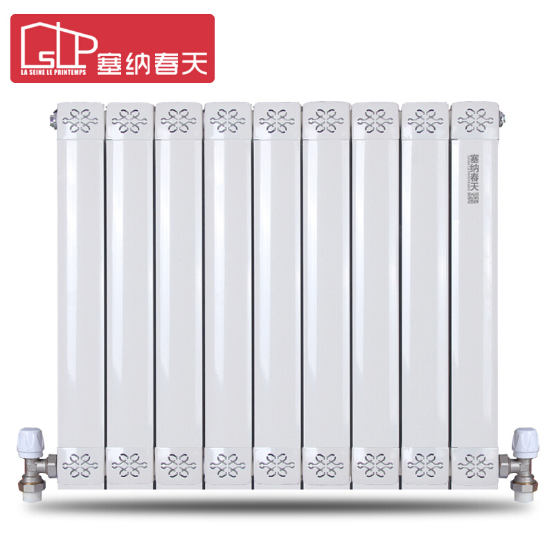 塞纳春天暖气片 铜铝复合80x80家用水暖散热器 默认色-亮白色 500mm中心距