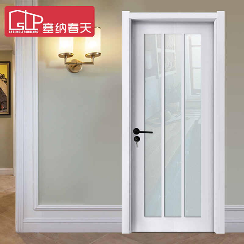 塞纳春天木门 厨房门卫生间门厨卫门玻璃门a26