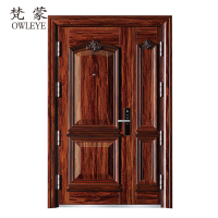 梵蒙 10公分拼接甲级防盗安全子母门 配指纹锁磨砂转印家用防盗进户门 货号:987