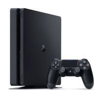 索尼（SONY）【PS4国行游戏主机】PS4 slim 家庭电脑娱乐体感游戏机 黑色 500G送地平线