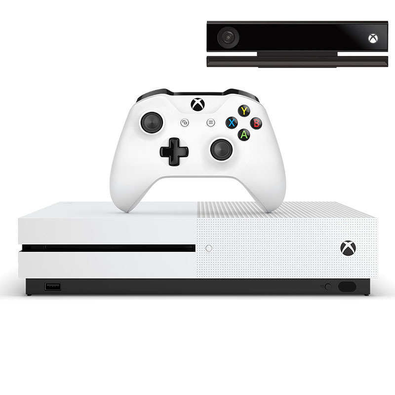 微软microsoftxboxones家庭娱乐体感游戏主机500g白官方标配体感套装