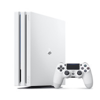 索尼（SONY）【新PS4 Pro 国行主机 4K品质】家庭体感娱乐游戏机1T白 送FIFA18+夕阳橘手柄 双色手柄
