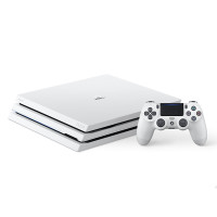 索尼（SONY）【新PS4 Pro 国行主机 4K品质】家庭体感娱乐游戏机1T白 送FIFA18+夕阳橘手柄 双色手柄