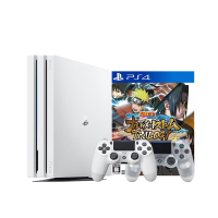 索尼（SONY）【新PS4 Pro 国行 4K品质】家庭体感娱乐游戏机1T白 送火影忍者传承版+水晶白手柄 双色手柄