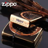 zippo打火机正版煤油 芝宝正品旗舰店之宝打火机 幸运罗盘 男士刻字