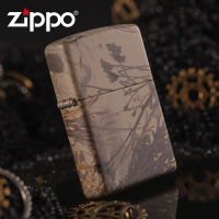 原装zippo打火机正版煤油 正品芝宝复古真树迷彩防风纯铜刻字