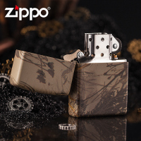 原装zippo打火机正版煤油 正品芝宝复古真树迷彩防风纯铜刻字