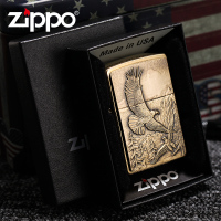 原装zippo正版打火机 05款纯铜飞鹰/20854 贴章 专柜正品 礼品