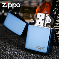 ZIPPO打火机正版 美国原装 男士防风蓝冰20446 蓝色镜面/冰