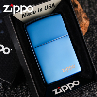 ZIPPO打火机正版 美国原装 男士防风蓝冰20446 蓝色镜面/冰